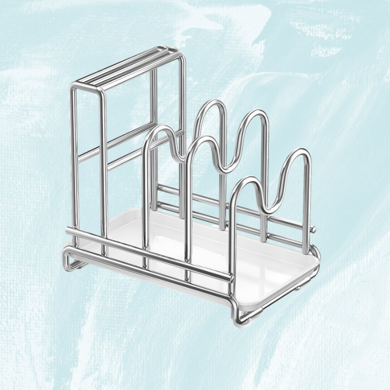 주방 다용도 수납선반 주방선반 스텐 도마 놓기 도마칼 수납선반