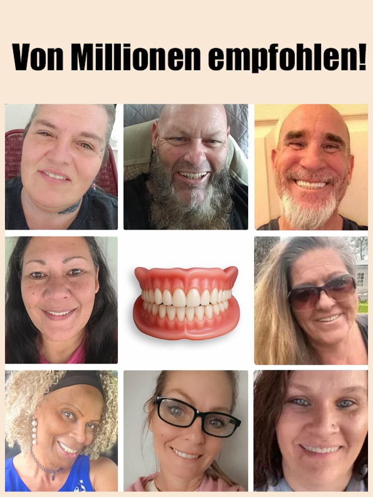 Inklusive tragbarem Zahnersatzbehälter Einsekunden-Installation, keine Zahnarztbesuche erforderlich