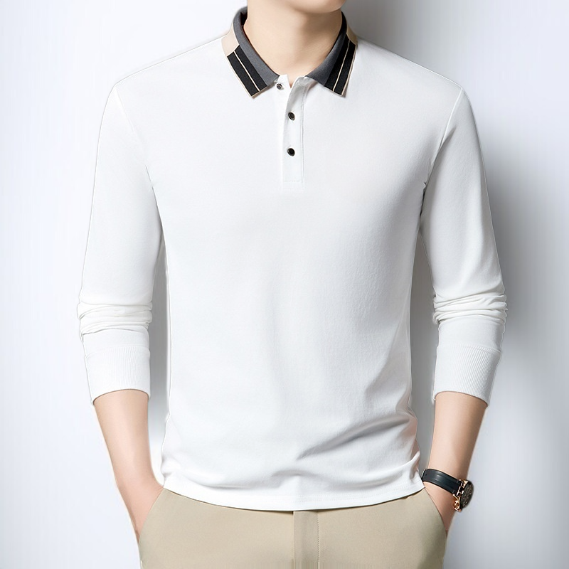 패션 얇은 중년 남성 긴팔 셔츠 터틀넥 솔리드 레깅스 긴팔 셔츠 캐주얼 패션 레깅스