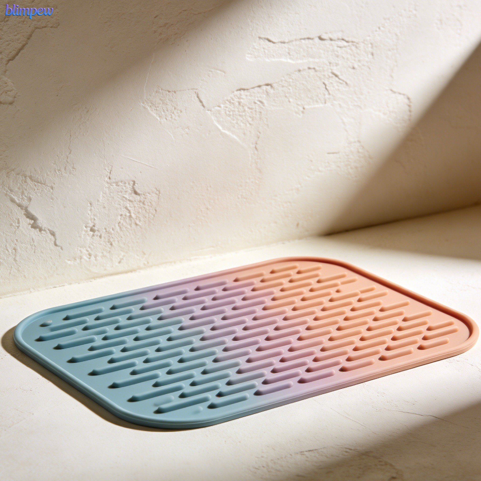 Non-slip silicone drain mats in assorted colors