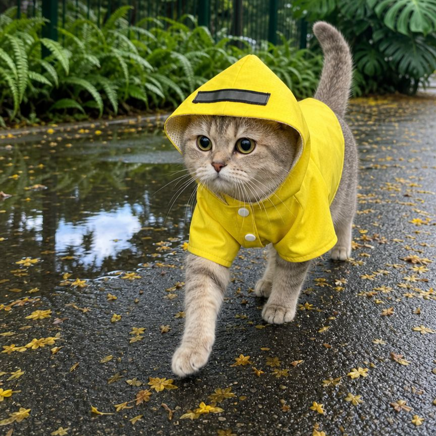 Waterproof Raincoat for Cats