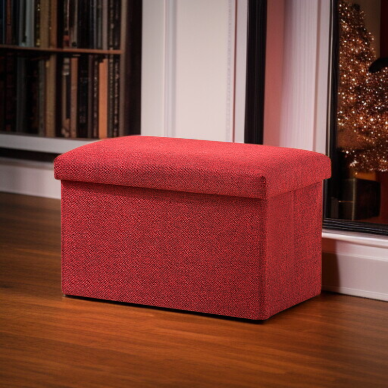 패브릭 접이식 의자 신발과 걸상을 교환하다 모던 린넨 수납 의자 접이식 걸상 패브릭 소파는 사람이 앉을 수 있다