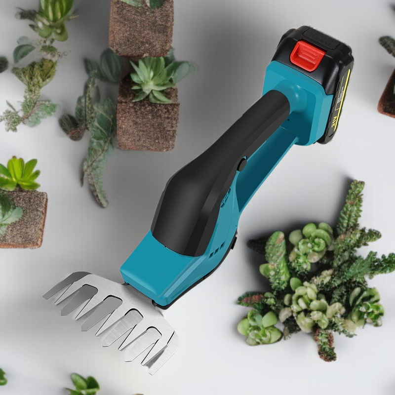 Tondeuse multifonction à batterie lithium pour gazon, désherbage et taille de haies