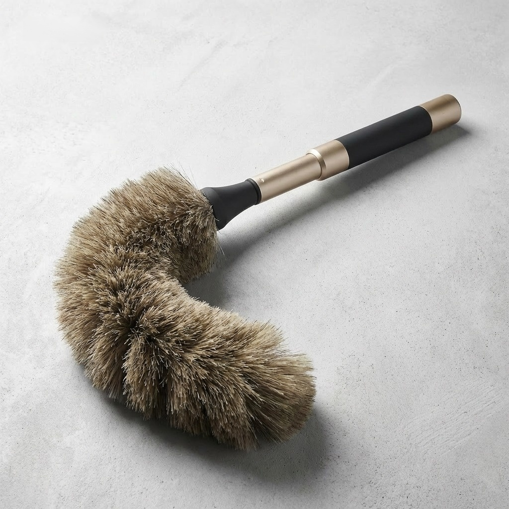 Dust removal tool for under beds, sofas, and ceilings