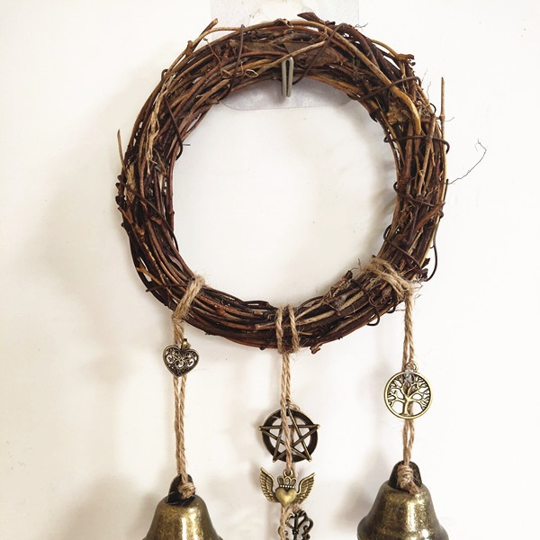 Decoración de timbre de bruja bohemia