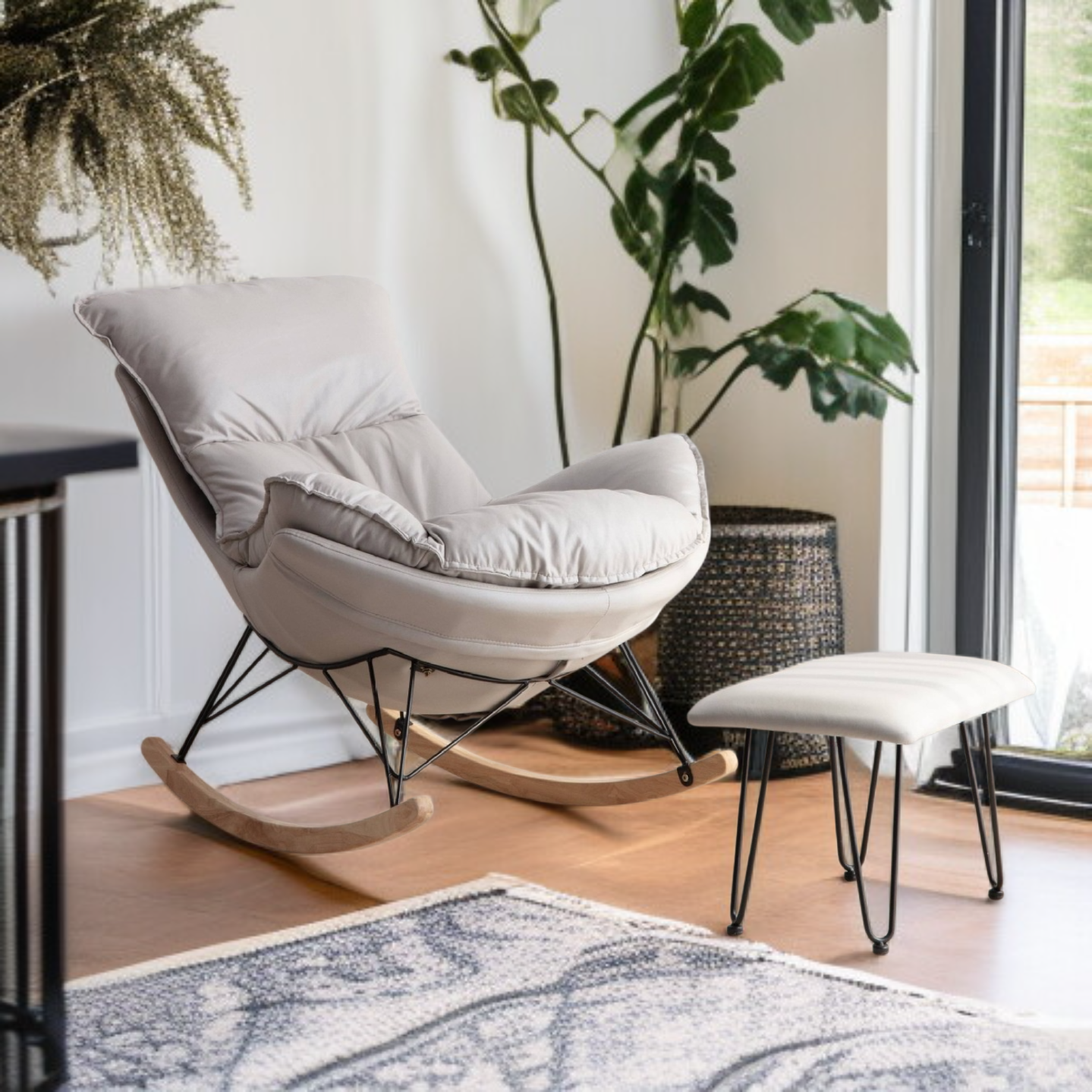 バルコニー家庭用リクライニングレジャーシングルソファチェア