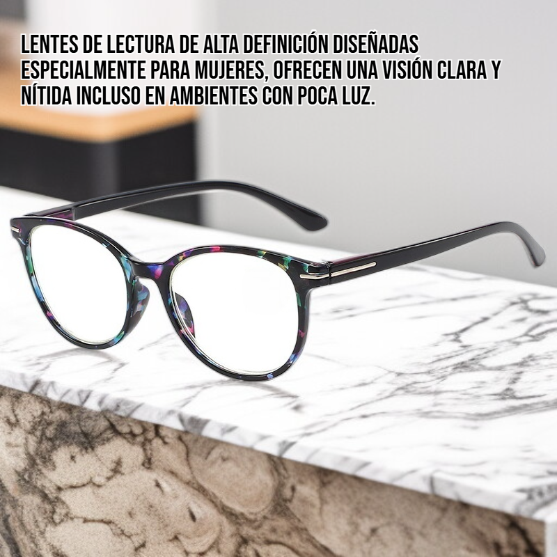 Gafas de lectura de alta definición con protección contra la luz azul para PC para mujer