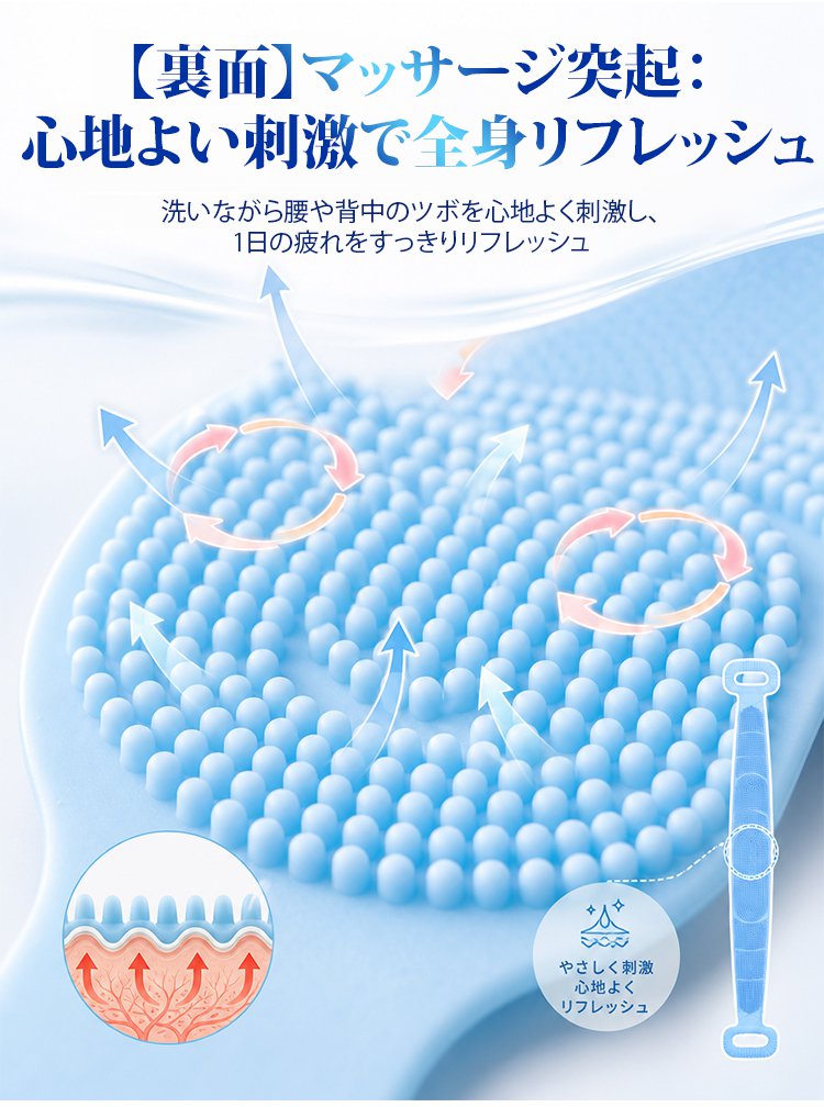 両面使える極厚シリコンボディタオル - detail 17