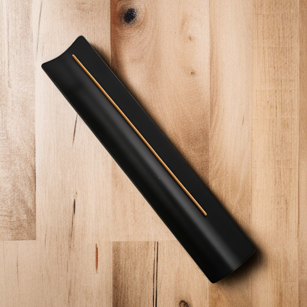 Metal horizontal incense holder