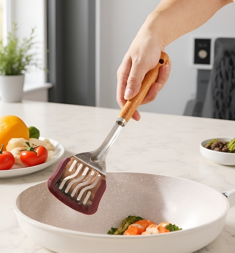 손쉬운 세척이 가능한 실리콘 주걱 팬