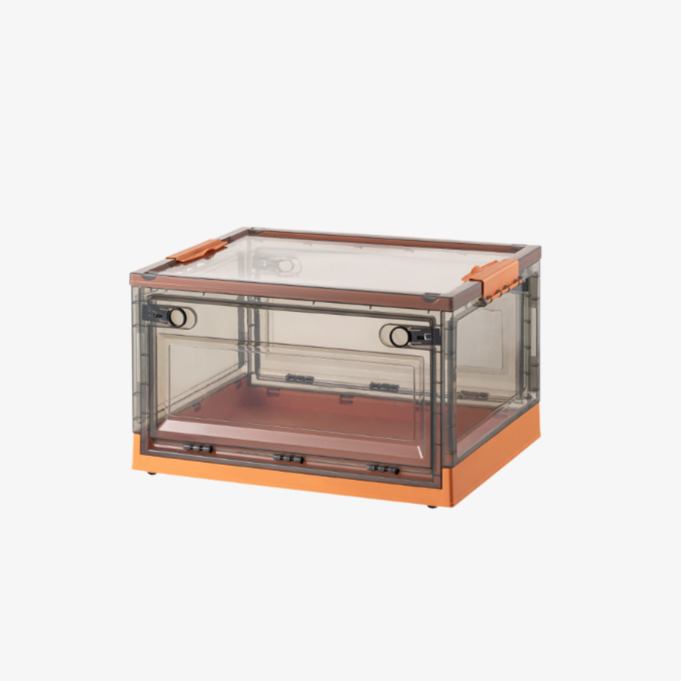 Caja organizadora de plástico transparente para ropa y juguetes, uso doméstico