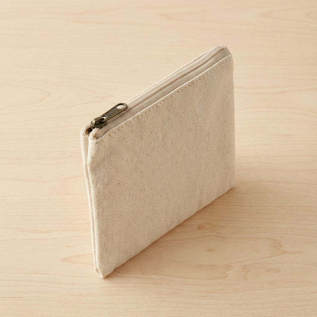  กระเป๋าใส่เหรียญผ้าแคนวาส