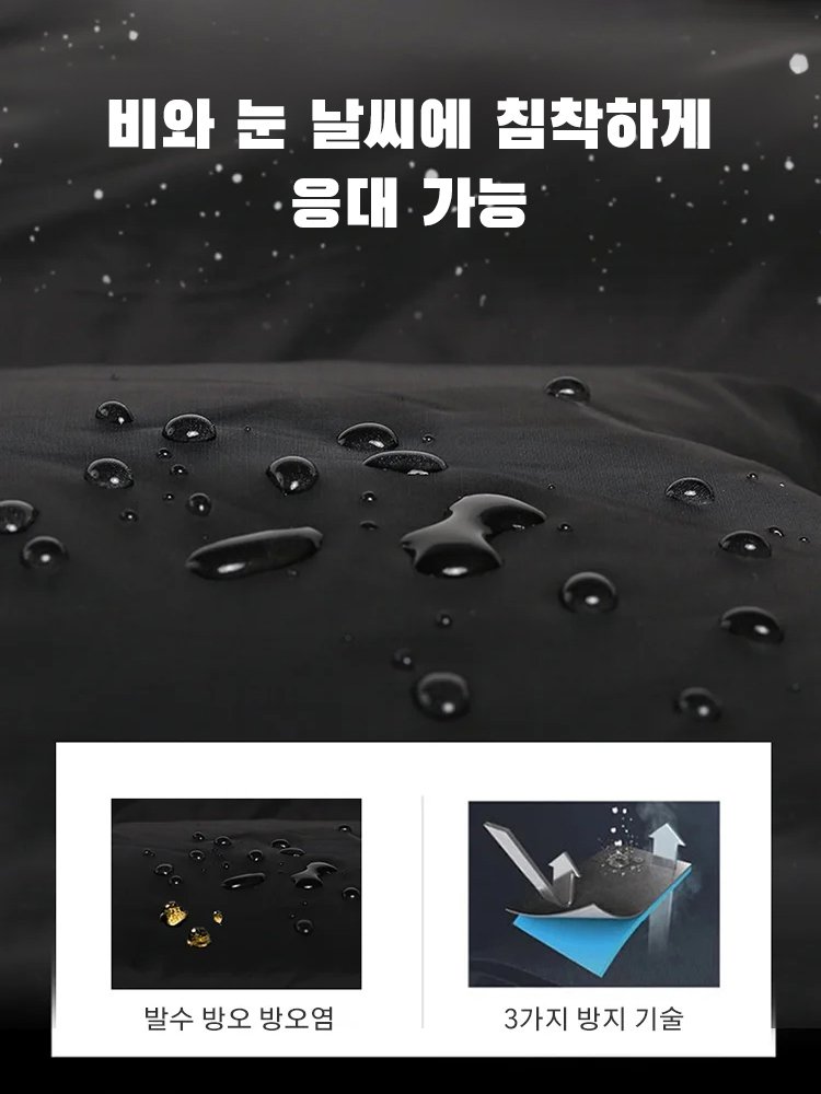 【커플용 동일 모델】두꺼운 레이어드 스타일 후드 다운 재킷