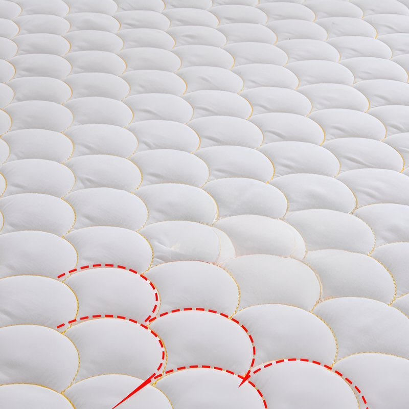 Pure Cotton Fitted Mattress Protector Non-slip Washed Cotton