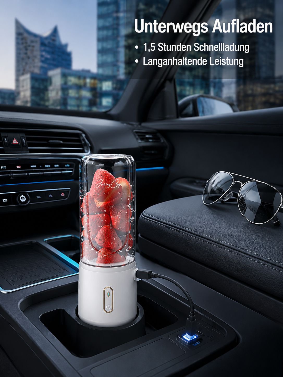 Leichter und kompakter Entsafterbecher