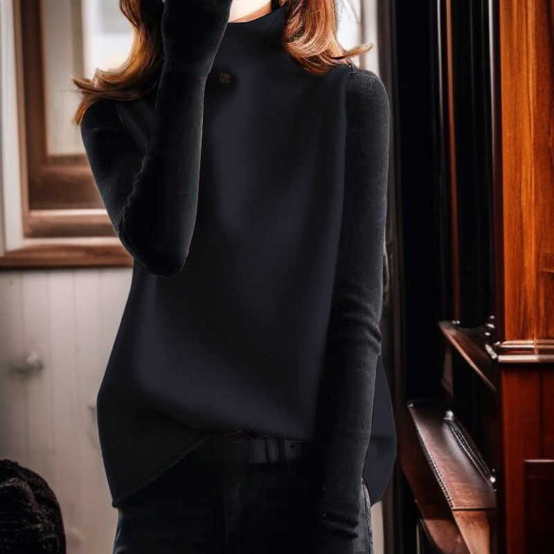 넉넉한 핏의 슬림핏 스웨터