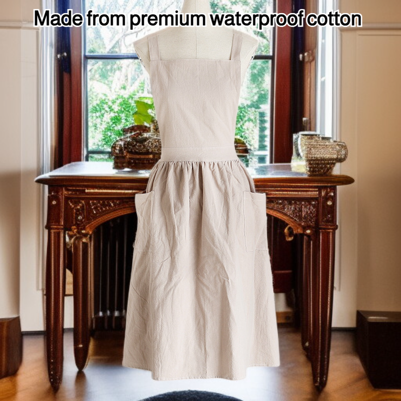 Waterproof pure cotton apron