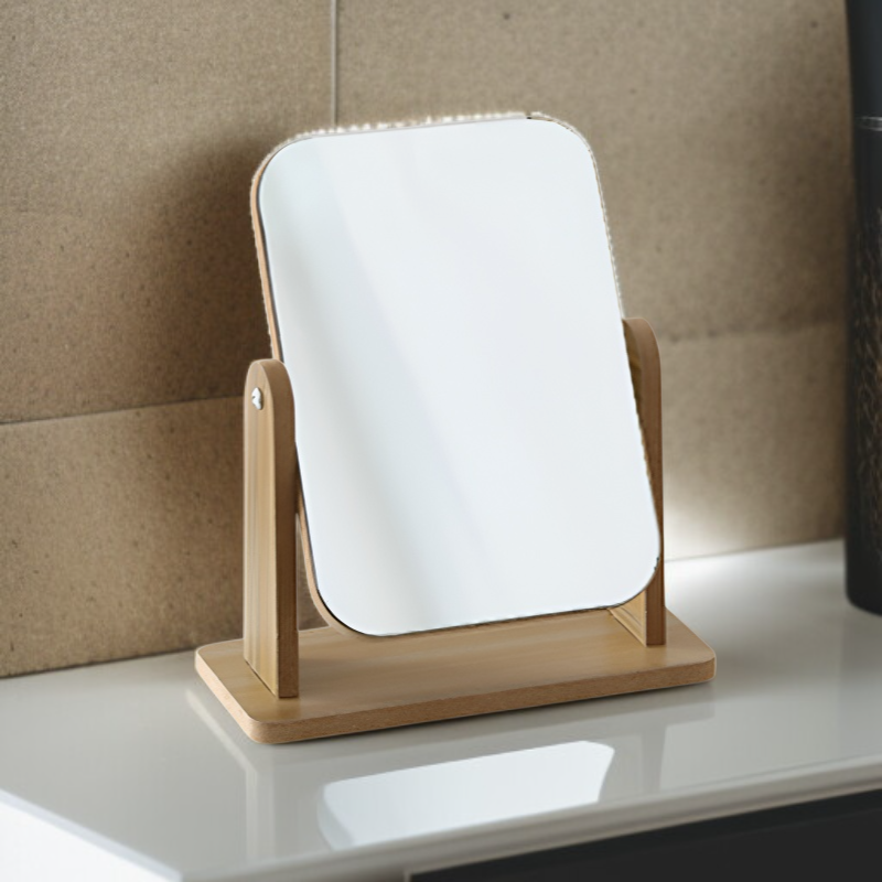 원목 화장 거울