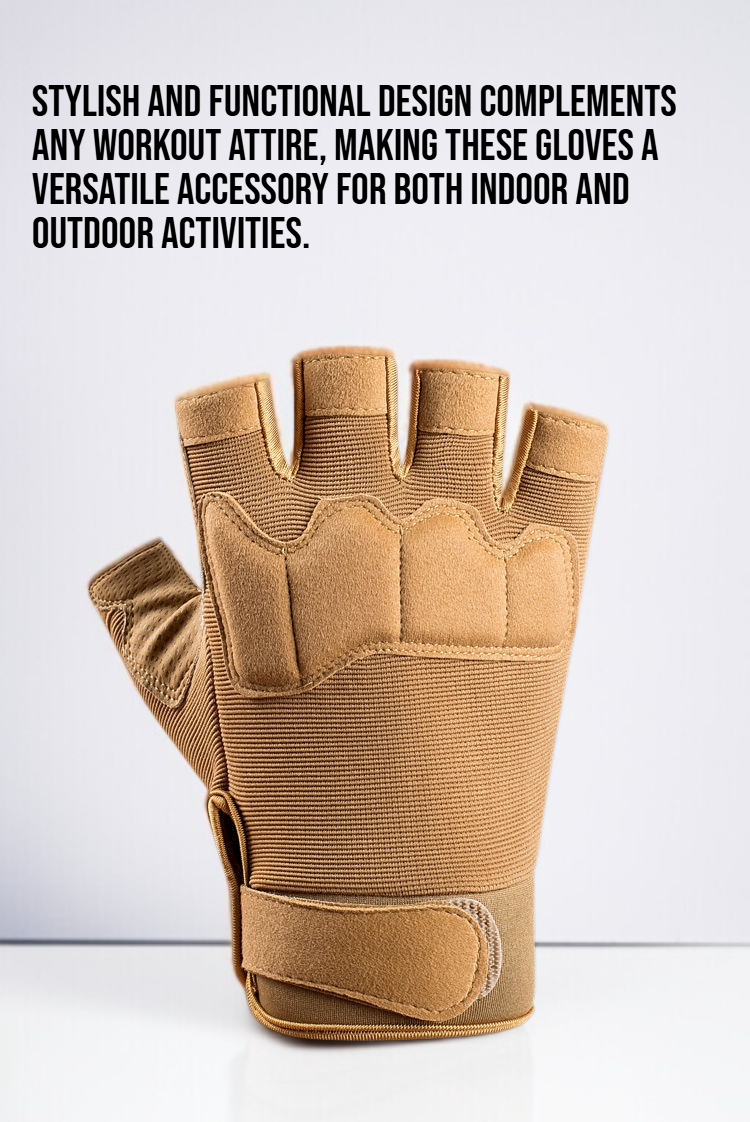 Unisex sports half finger gloves for gym training