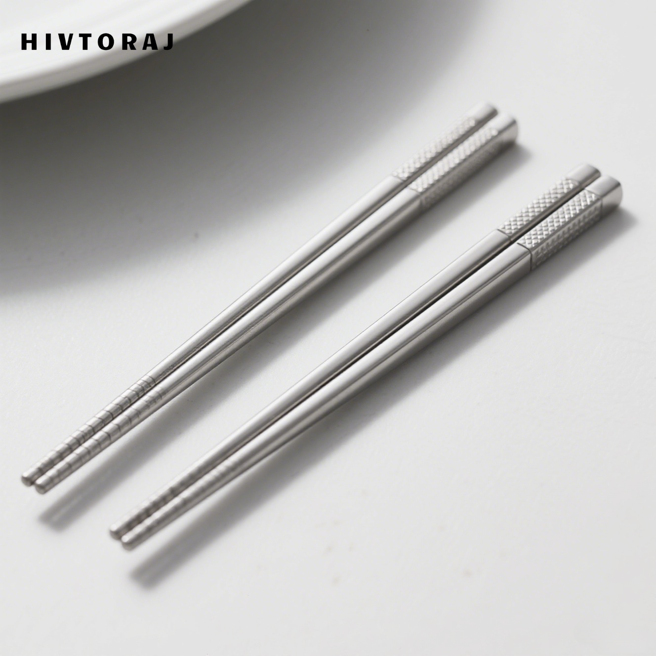 Eetstokjes van roestvrij staal (10 paar)