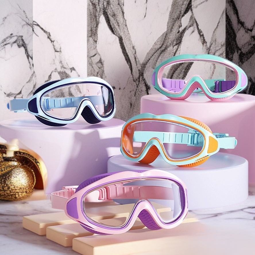 방수 방김 패션 편안한 남녀 아동 수경 신제품 대프레임 수영 안경