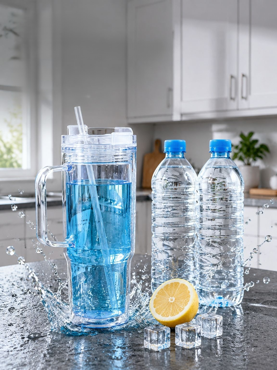 Close-up of the Double-Layer Plastic Cup Lid for Easy Handling