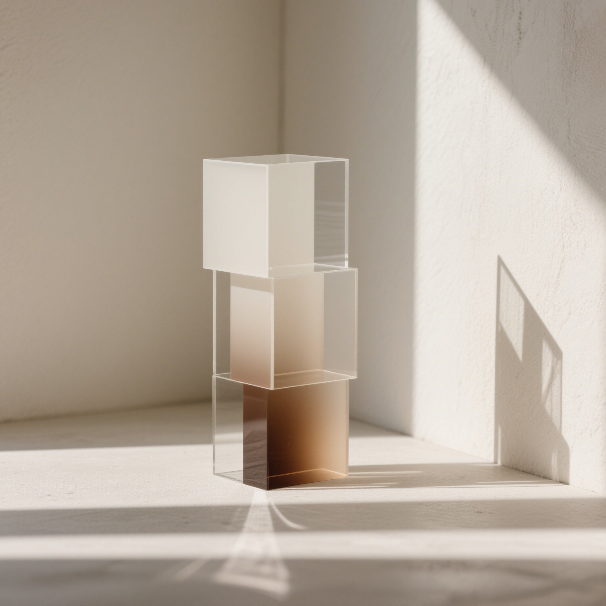 アクリルグラデーションデコレーションブロック（3個セット）