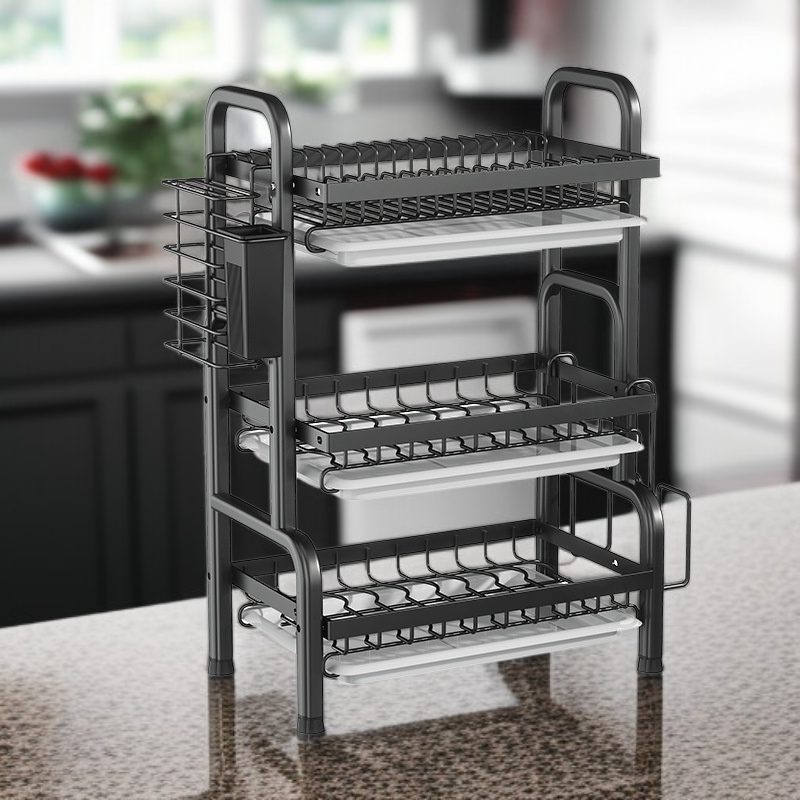 다용도 주방 선반 그릇 선반 물빠짐 선반