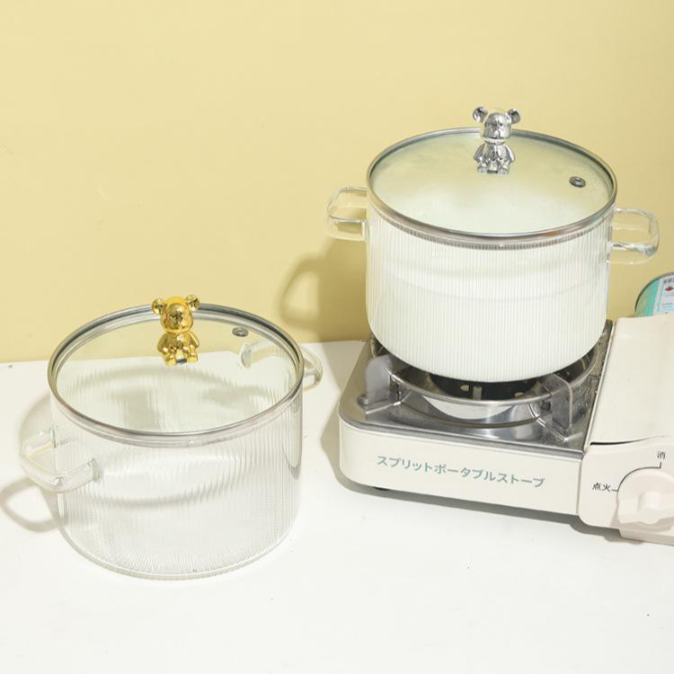 奶鍋小家用高硼硅玻璃湯鍋