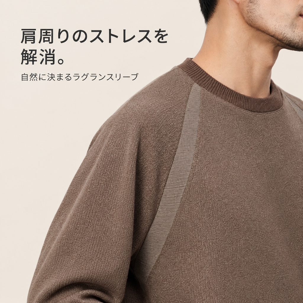 メンズ春秋長袖スウェットインナー