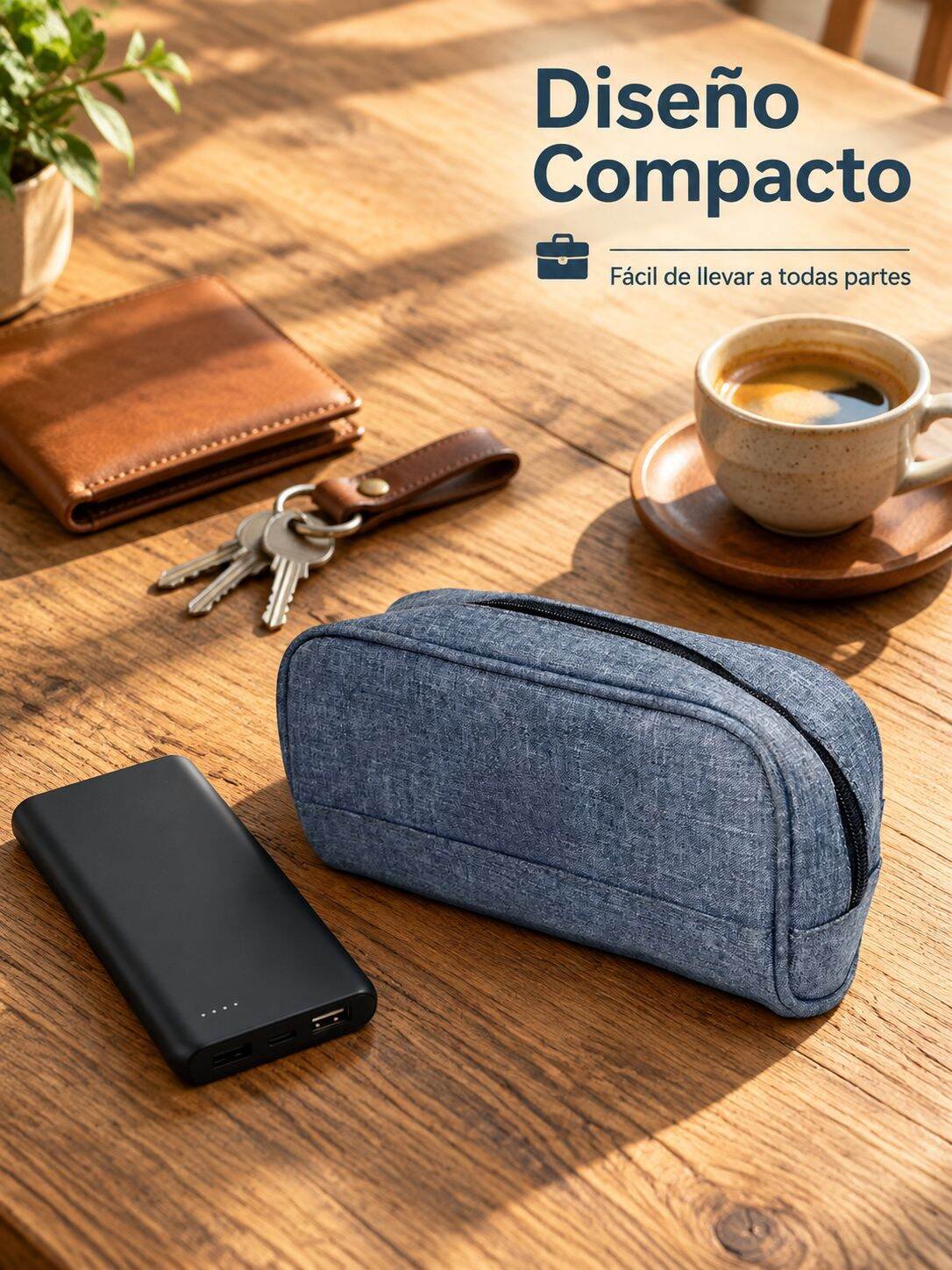 Bolsa organizadora multifuncional de tela Oxford para accesorios digitales
