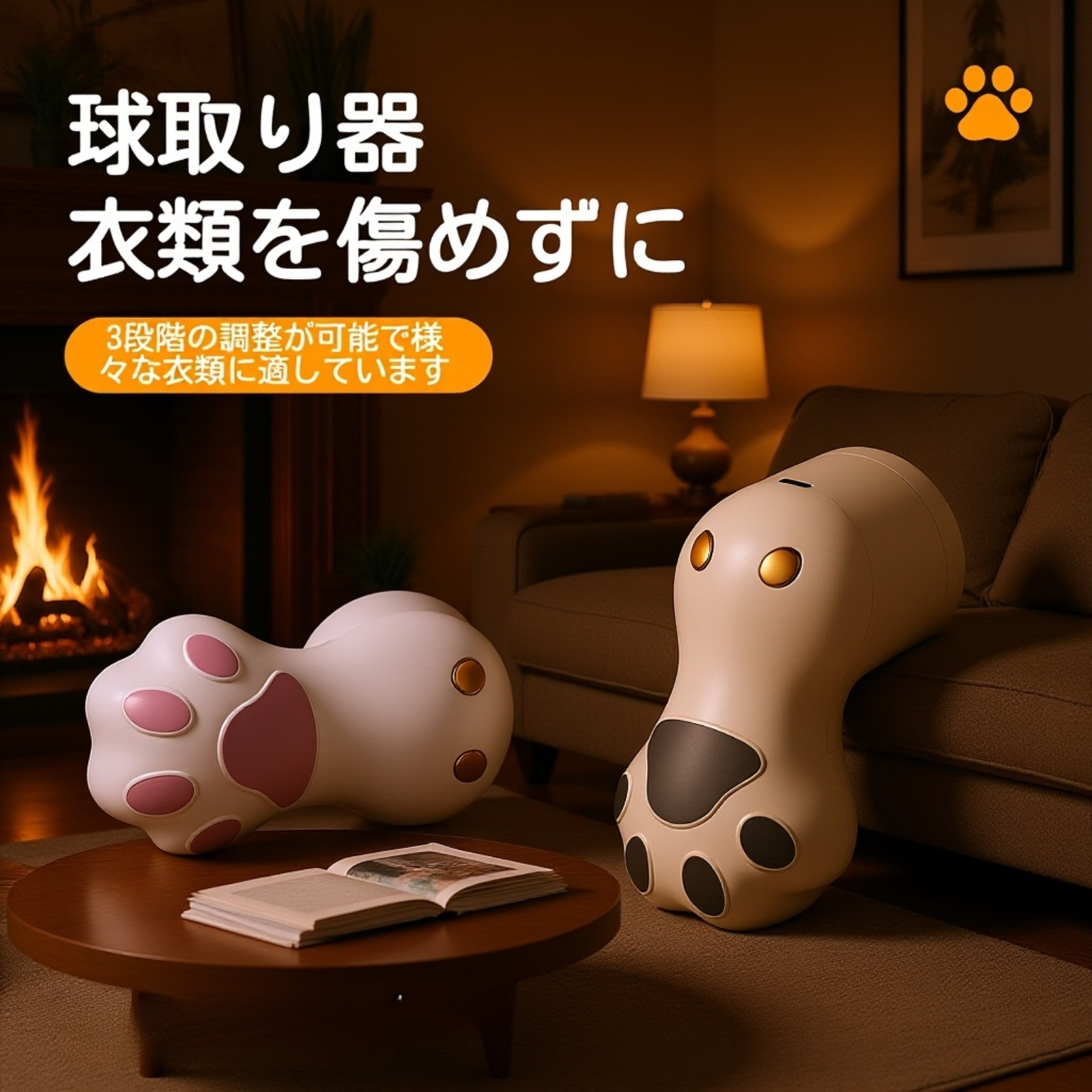 電動毛玉取り器 USB充電式 強力カッター付き