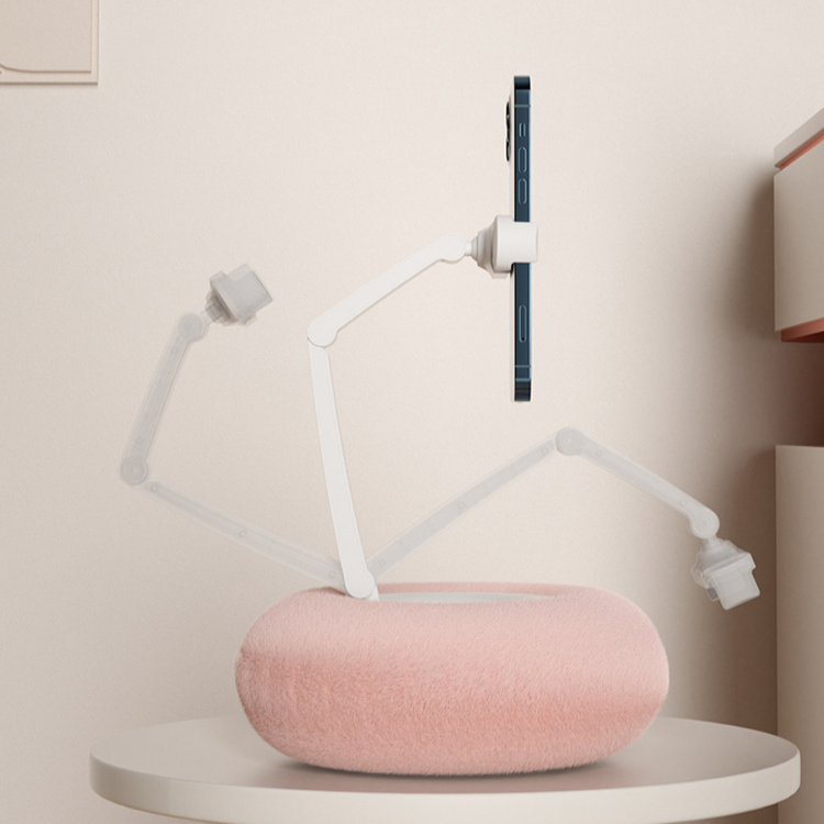 毛絨懶人追劇手機平板支架