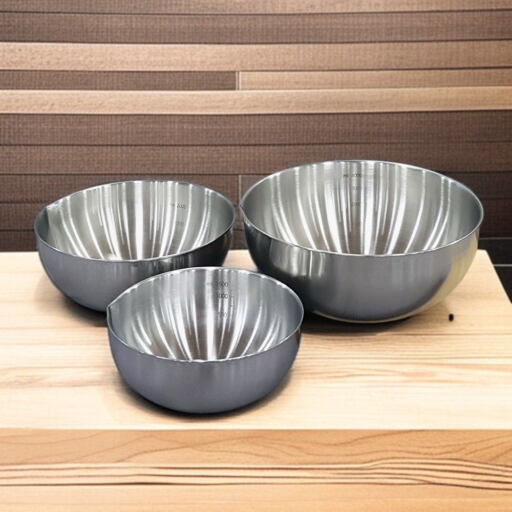 ステンレス製サラダボウル