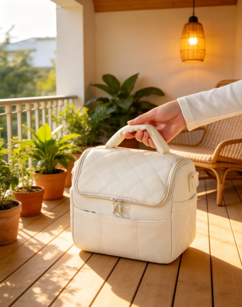 Reusable waterproof lunch bag for picnics