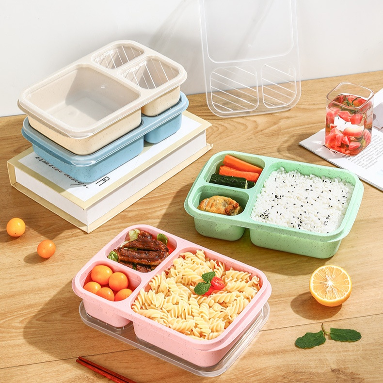 Wheat straw lunch box