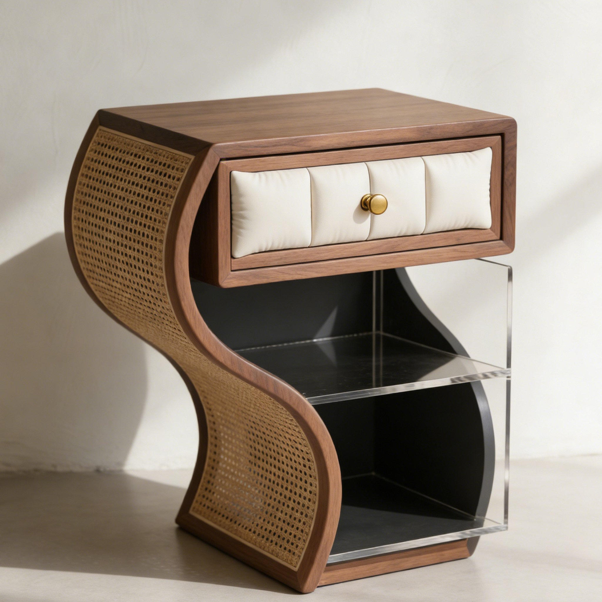 ตู้ลายหวายวัสดุอะคริลิคแข็งแรง