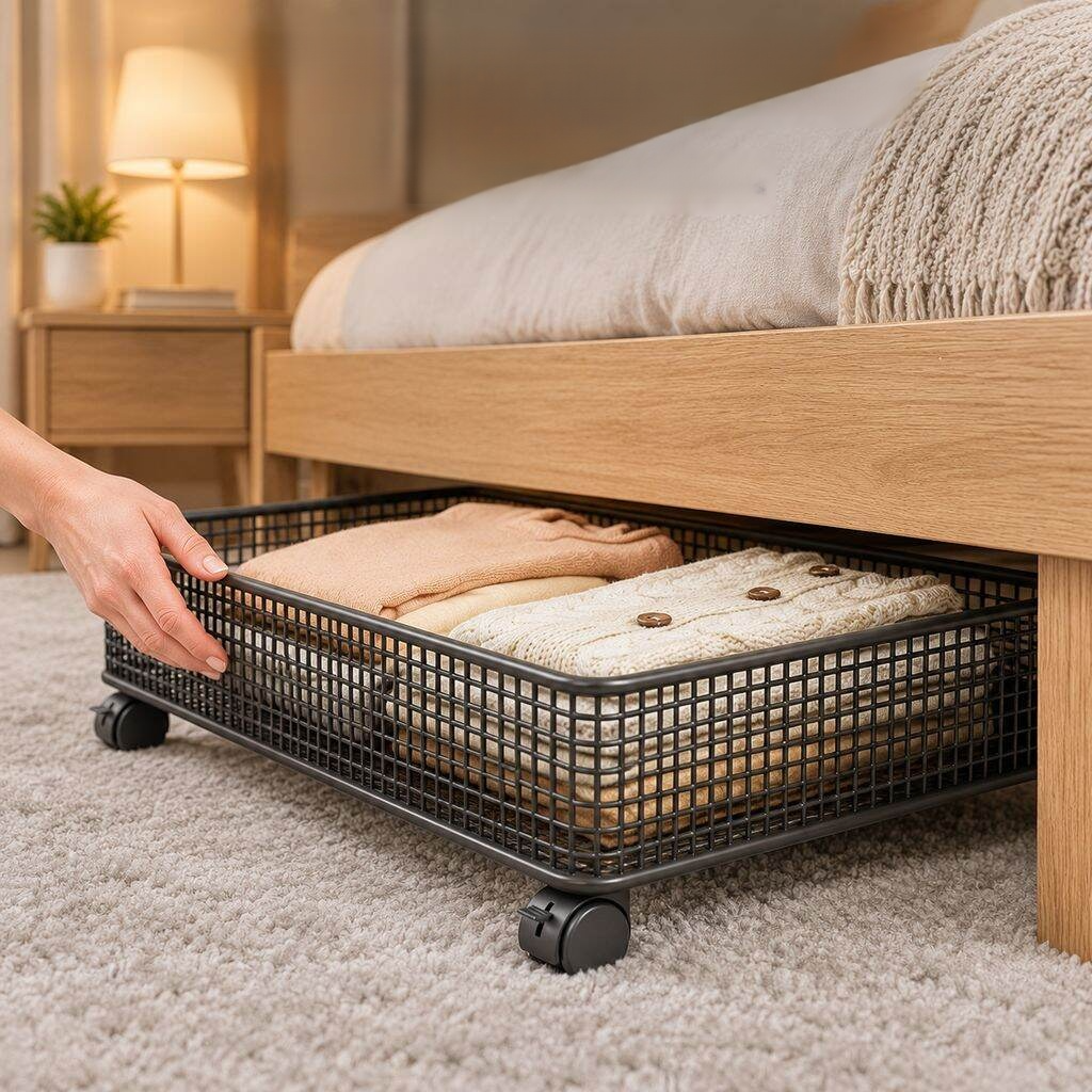Wheeled Under-Bed Storage Box