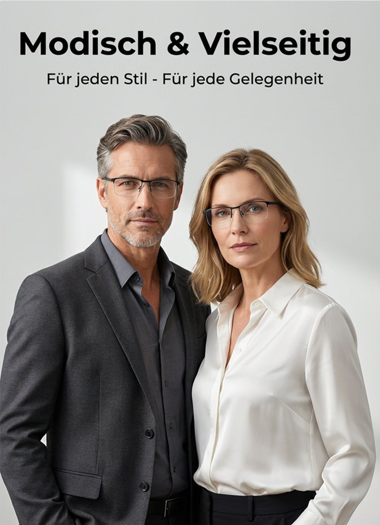 Multifokale Lesebrille mit modernem Design für Damen