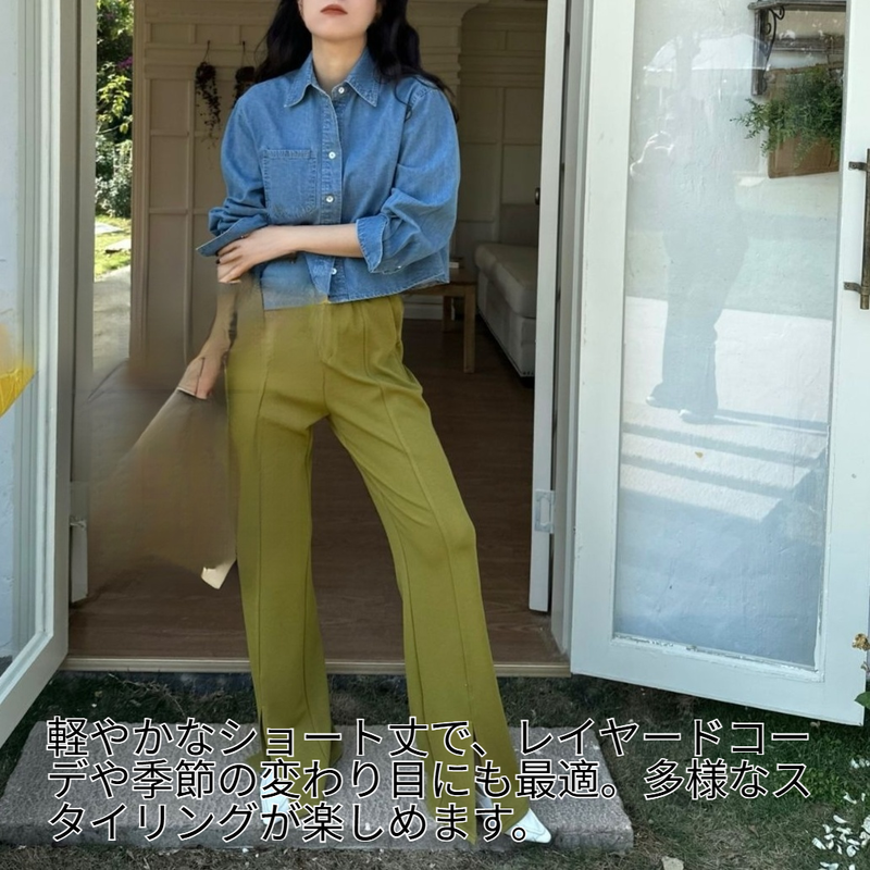 ヴィンテージ風レディースデニムショートジャケット