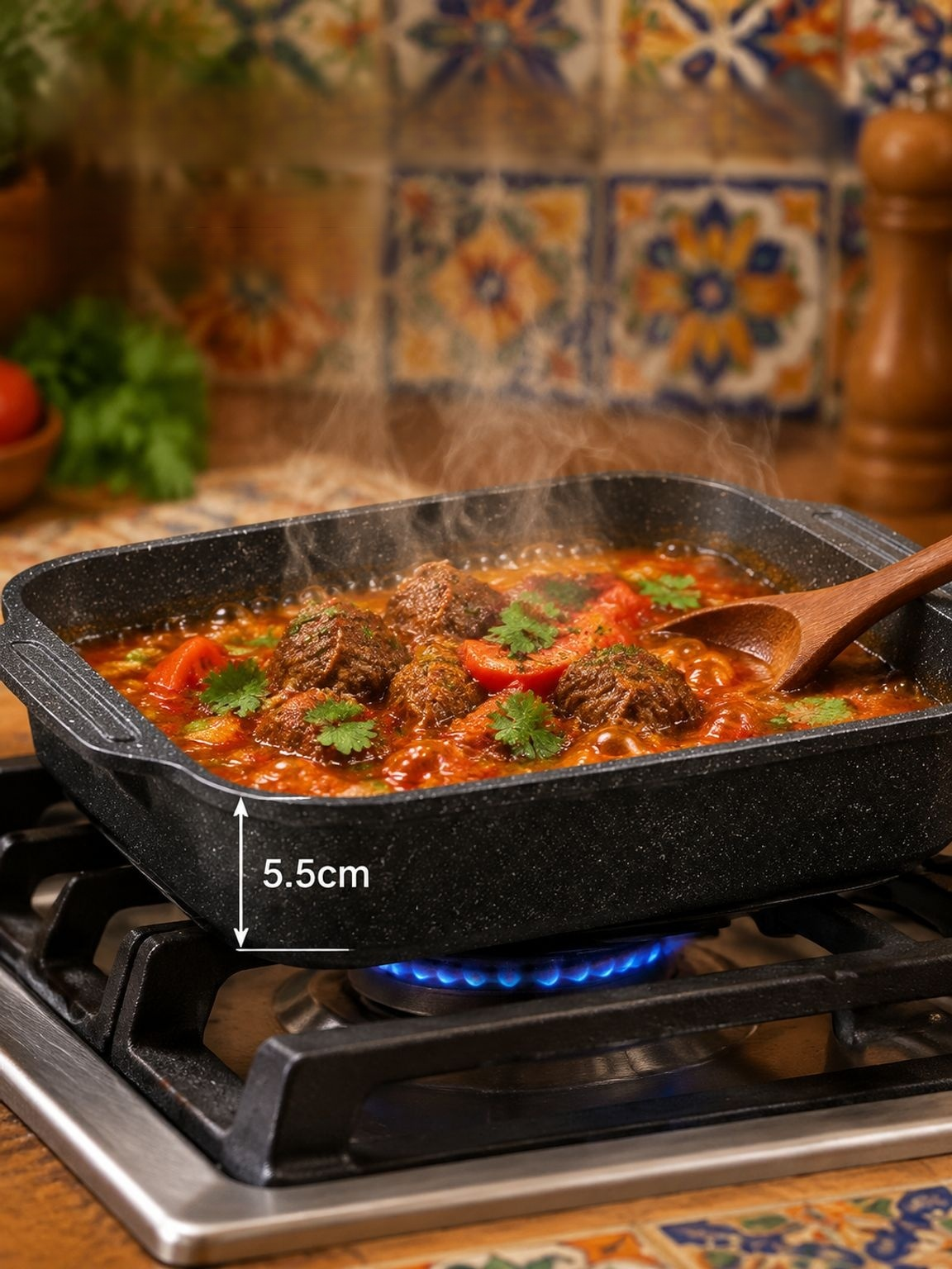 Cocina de gas con perillas ergonómicas y fácil manejo