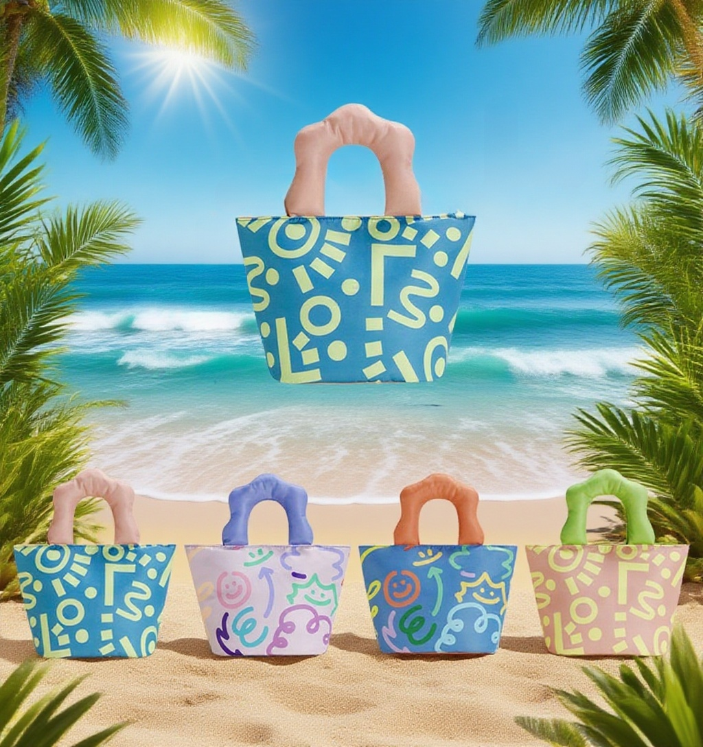 手提卡通保溫便當包