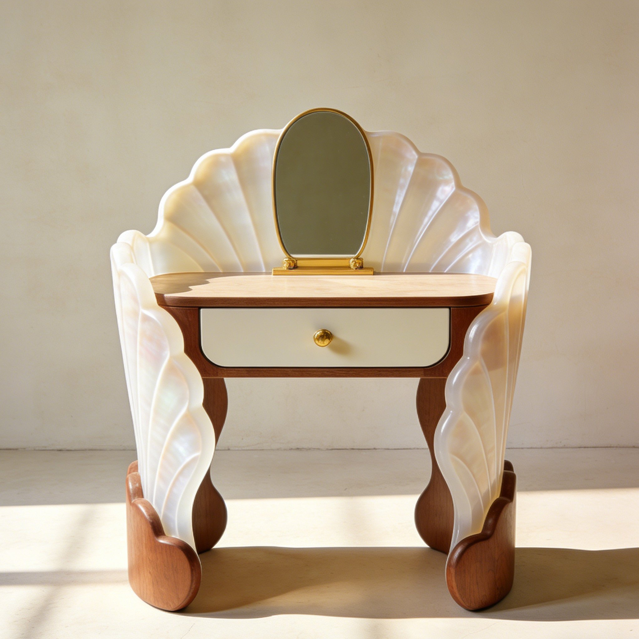 โต๊ะเครื่องแป้งพร้อมกระจก