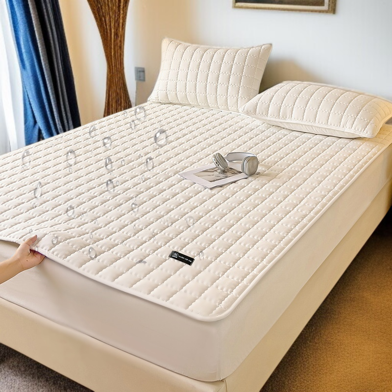 Baby Waterproof Mattress Three-Piece Set (Protector Pad/Bed Hat/Bed Sheet)
