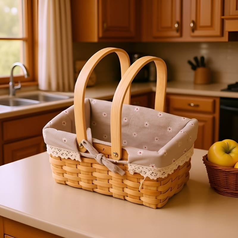 編織長方形蔬果收納提籃