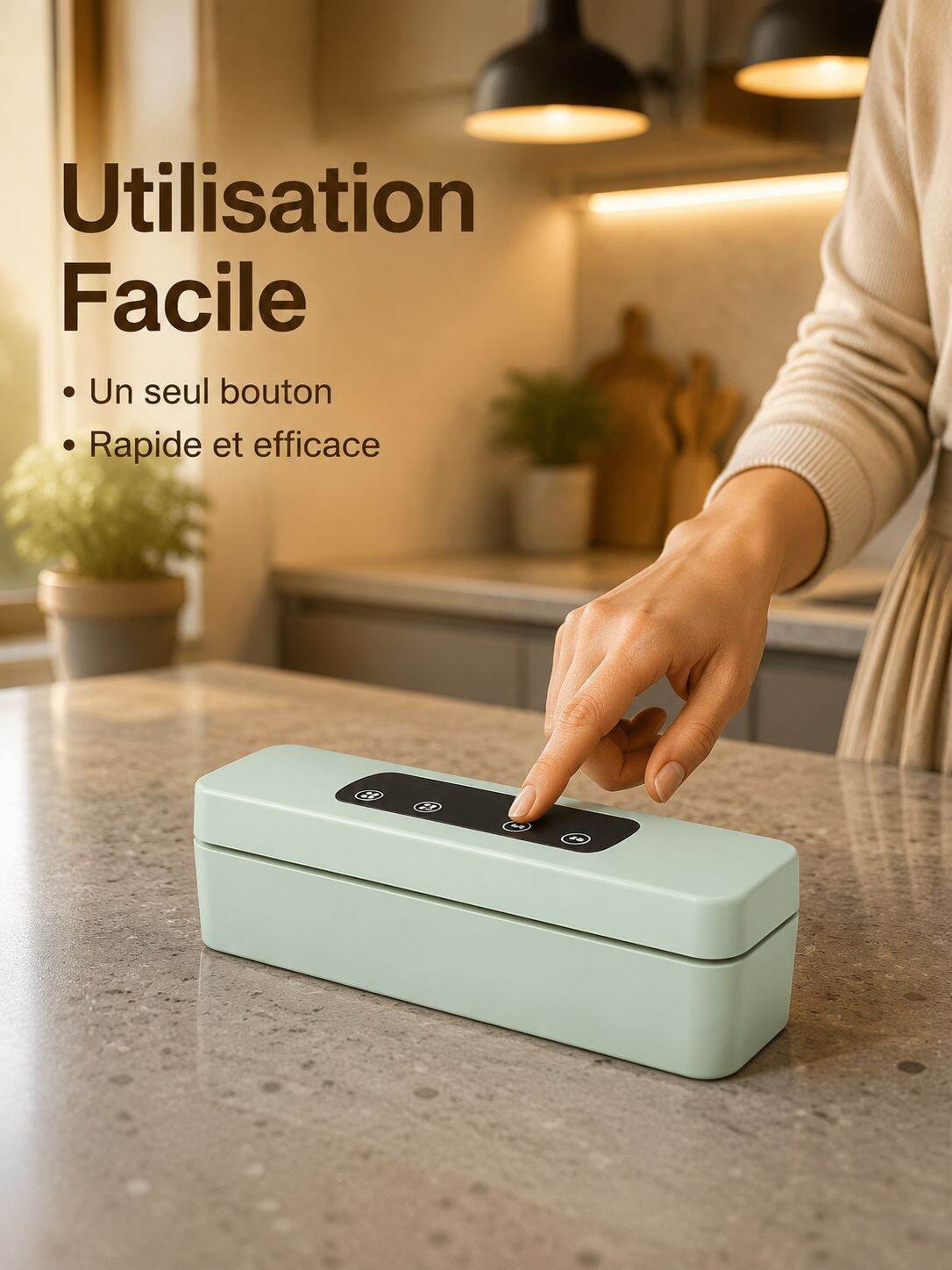 Appareil de mise sous vide automatique portable pour la maison