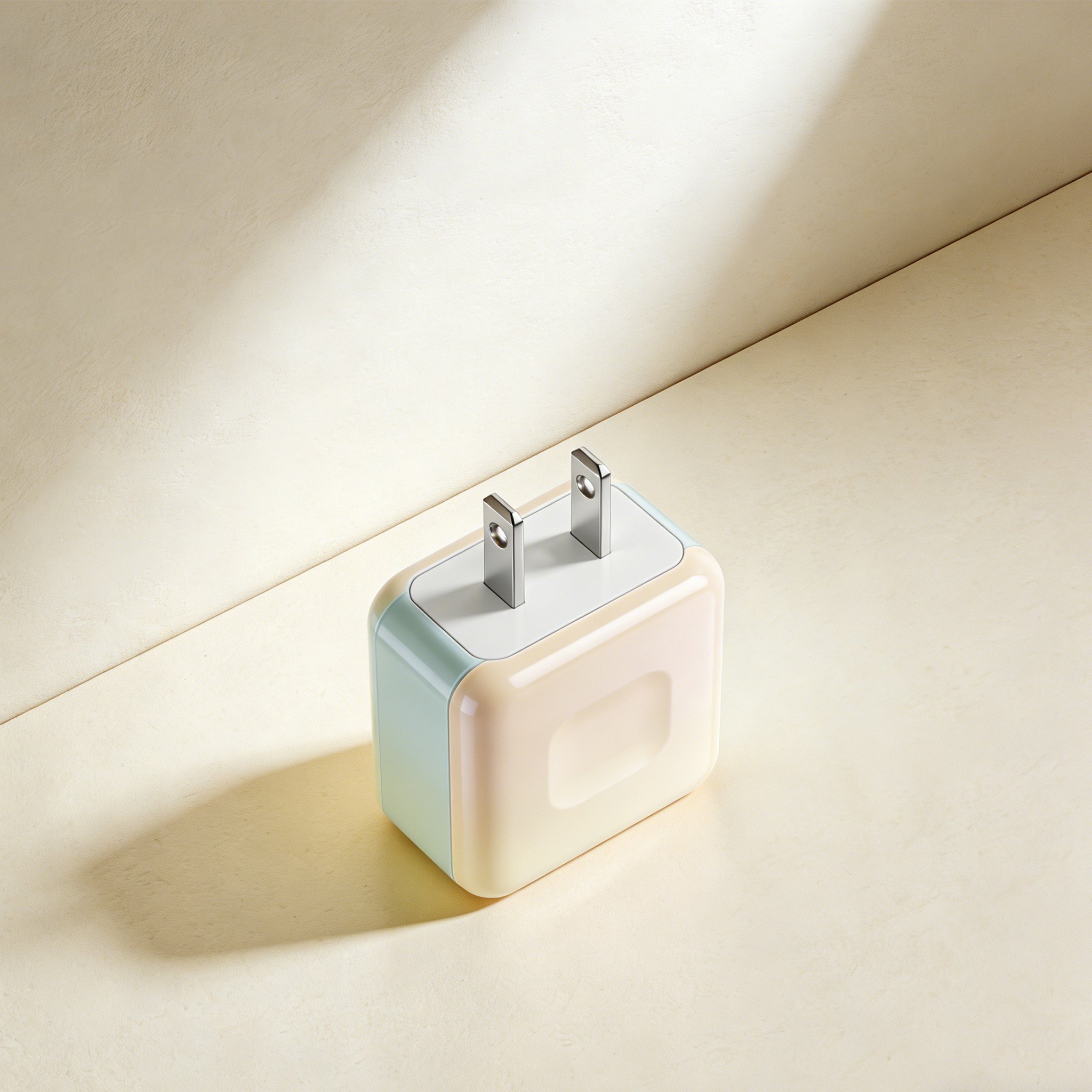 스마트폰과 연결된 보조 배터리 모습