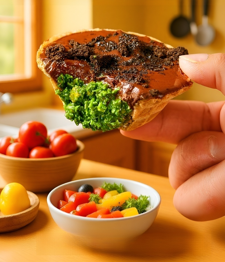 贅沢なドバイ風デザートの盛り付け例