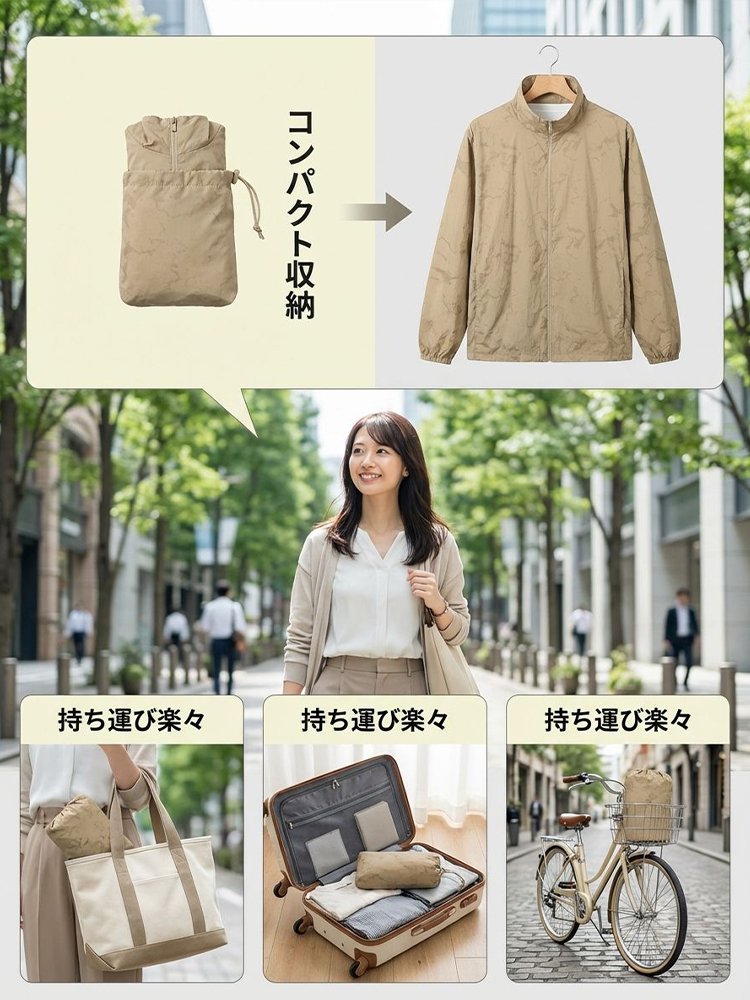【ユニセックス】ひんやり速乾UVカットパーカー