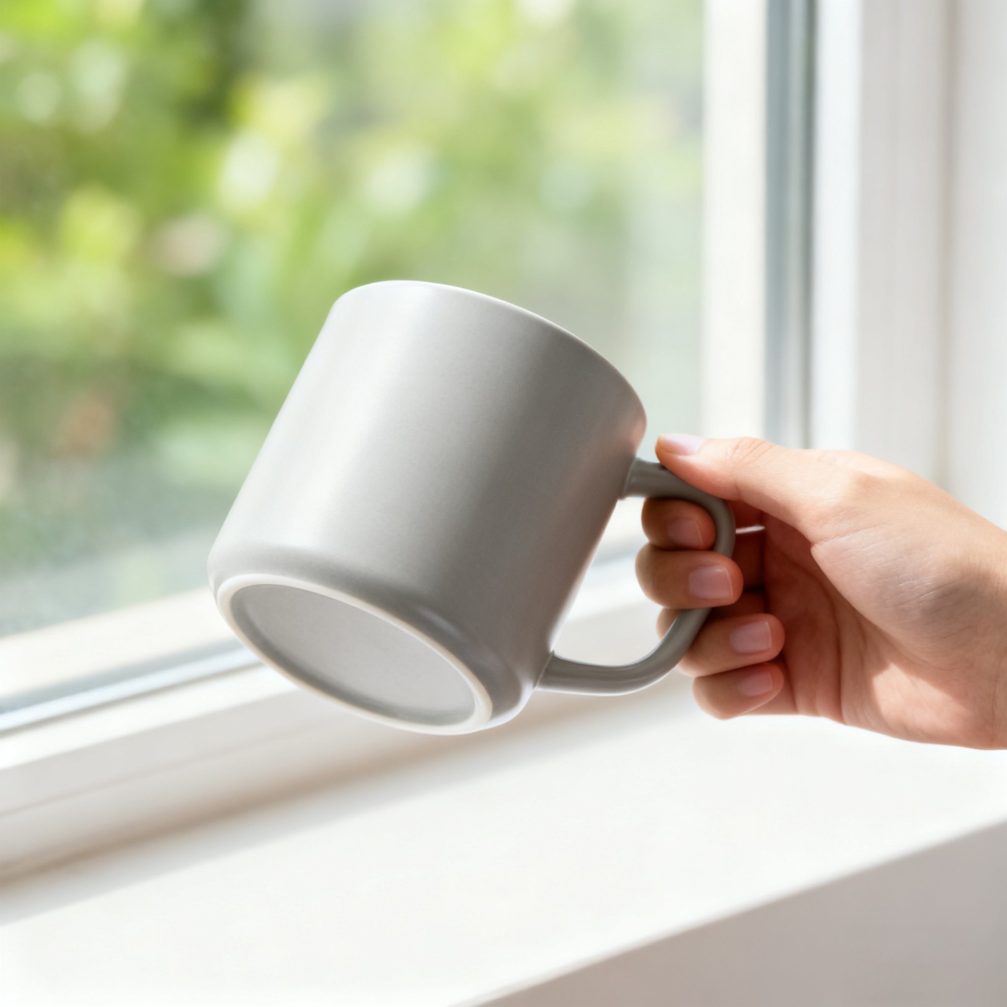 Modernes Design Kaffeebecher in Grau